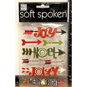 Me & My Big Ideas Soft Spoken Christmas Sticker Embellishment Set SS-7001